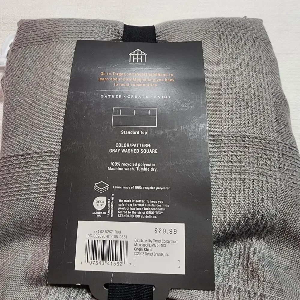 Hearth & Hand with Magnolia 72'' x 72'' Gray washed square